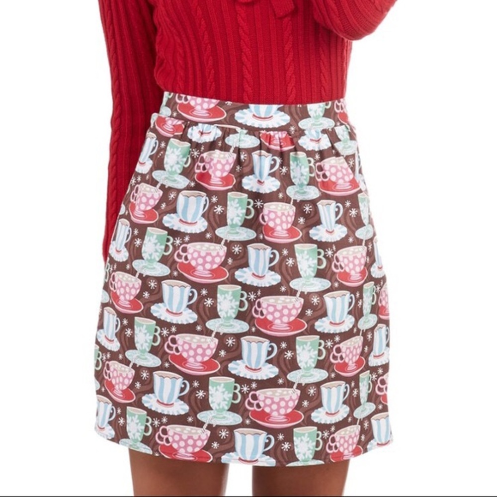 Retrolicious Hot Chocolate Mini Skirt 1X